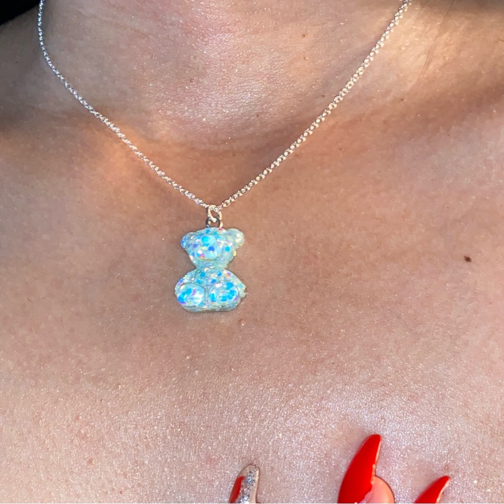 Iridescent Gummy Bear Earrings & Necklace Sets (Pick 1) - Picture 5 of 5